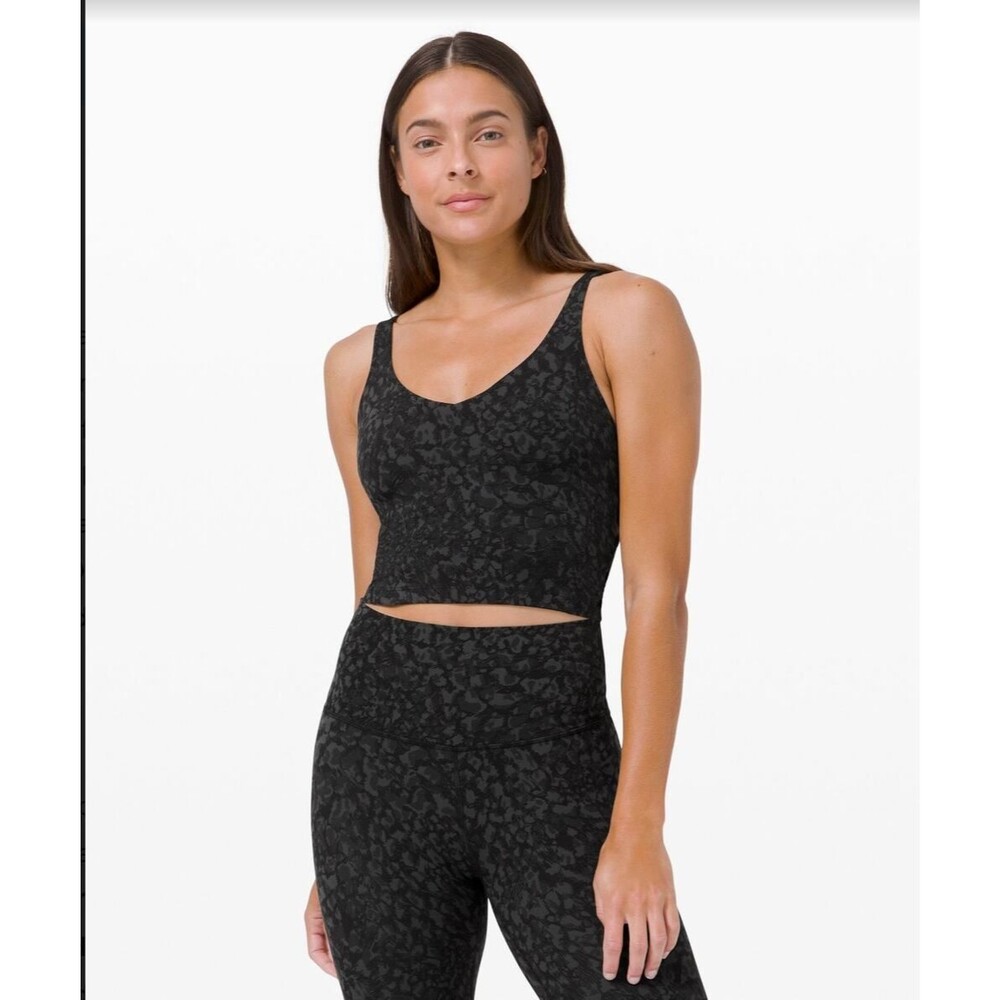 Lululemon Align Tank Wild Thing Camo Deep Coal Multi Yoga Top W1CPKS Size 10